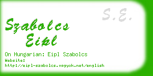 szabolcs eipl business card